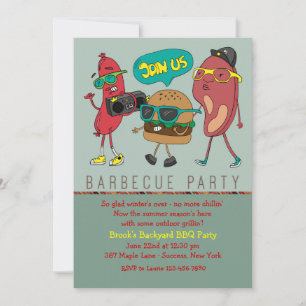 Convite à apresentação de churrasco de Grill Ma