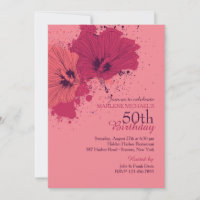 Convite à apresentação de imagens do Hibiscus