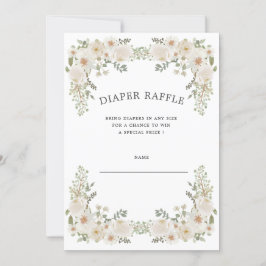 Convite à apresentação de um bilhete de fralda flo