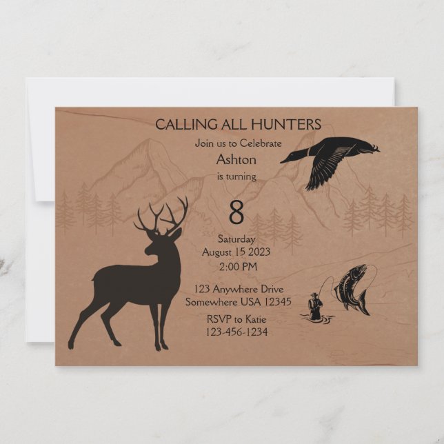 Convite à Caça de Meninos (Frente)