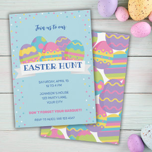 CONVITE À CAÇA DE Ovos de Páscoa
