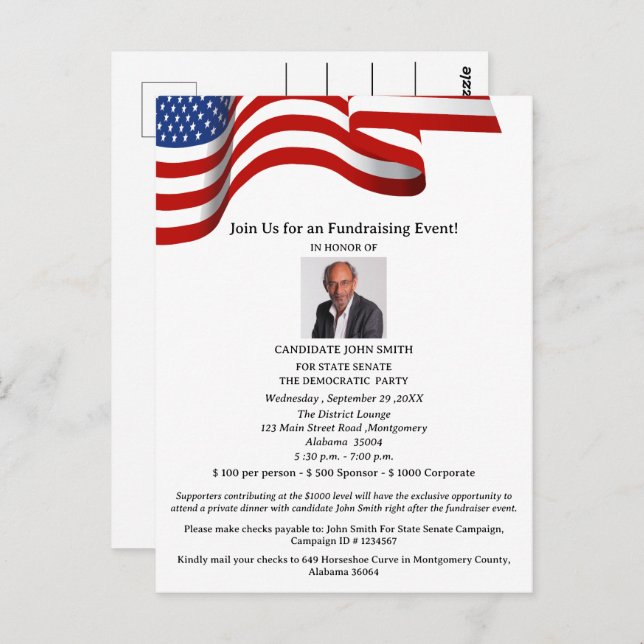 Convite à Campanha Política Eleitoral (Frente/Verso)