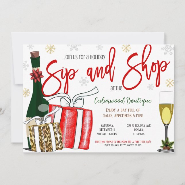 Convite à Casa Aberta de Feriados (Frente)