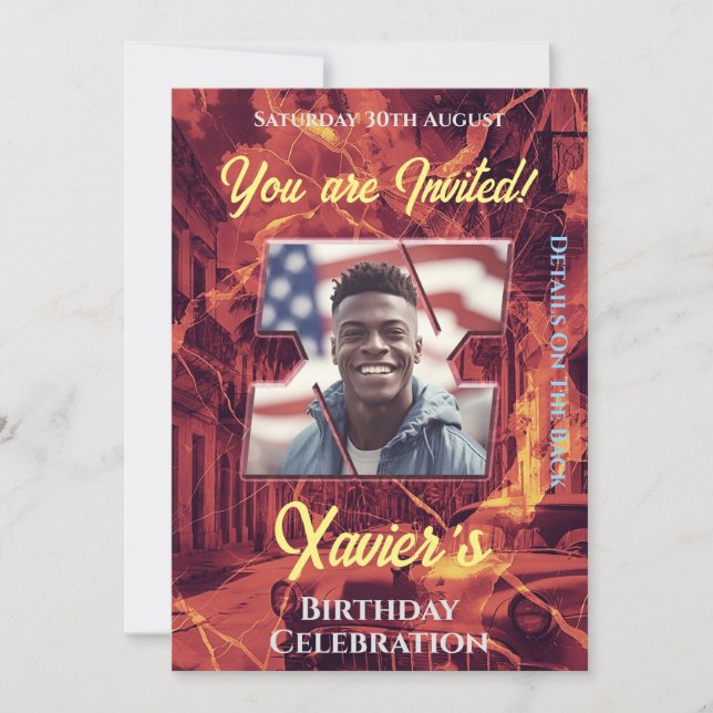 Convite à Celebração de Aniversário (Frente)