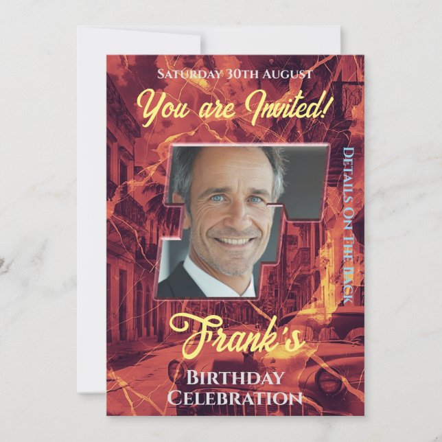 Convite à Celebração de Aniversário (Frente)