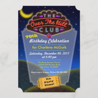 Convite à Celebração de Aniversário do Hill Club