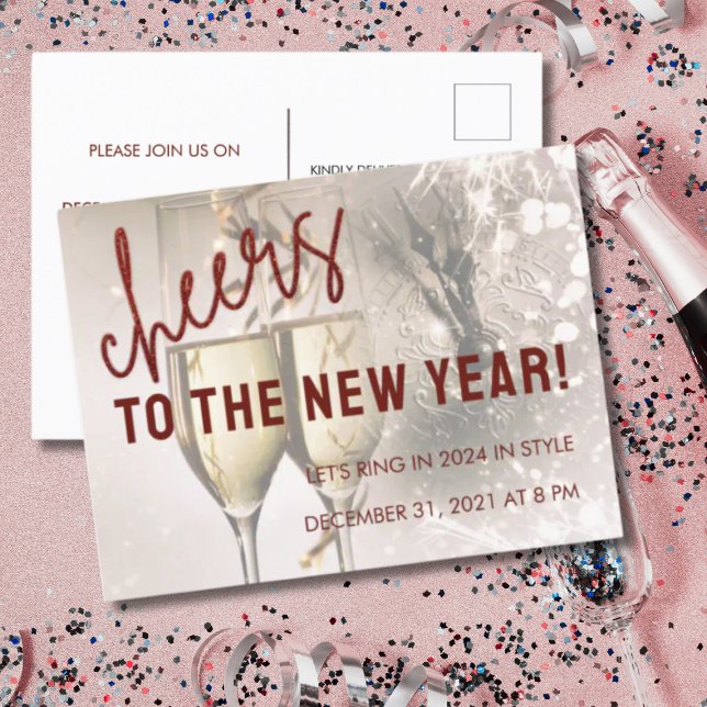 Convite à Celebração de Ano Novo de Script de Larg (Criador carregado)