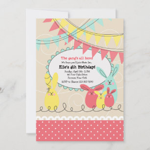 Convite à Celebração de Bunny