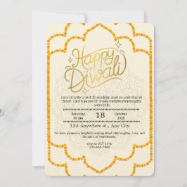 Convite à Celebração de Feliz Diwali