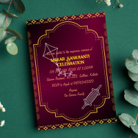 Convite à Celebração de Makar Sankranti
