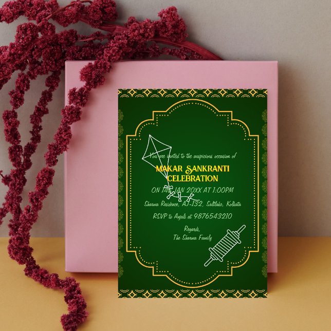 Convite à Celebração de Makar Sankranti (Criador carregado)