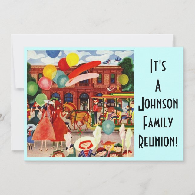 Convite à celebração do Parque de Reunião da Famíl (Frente)