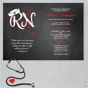 Convite à cerimônia de pré-seleção de enfermeiras 