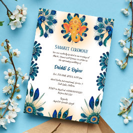 Convite à cerimônia de Sangeet de Pré-Casamento In