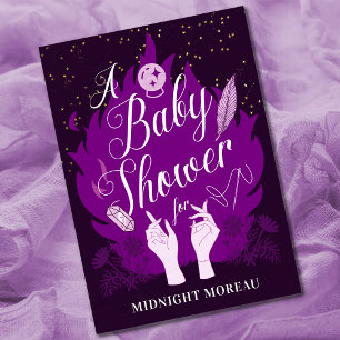 Convite à Chá de fraldas Witchy Celestial