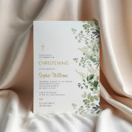 Convite à Christening na Floresta