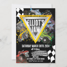 Convite à Corrida de Aniversário do Monster Truck