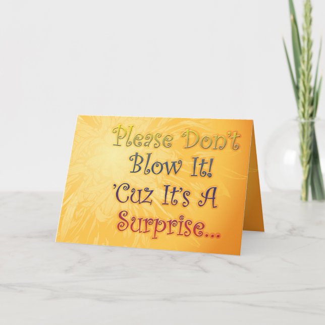 Convite A festa de aniversário da surpresa convida para (Frente)