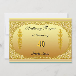 Convite à Festa de aniversário de Homens Legais