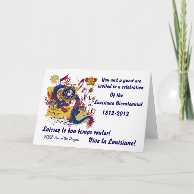 Convite A festa de aniversário Louisiana importante (Frente)