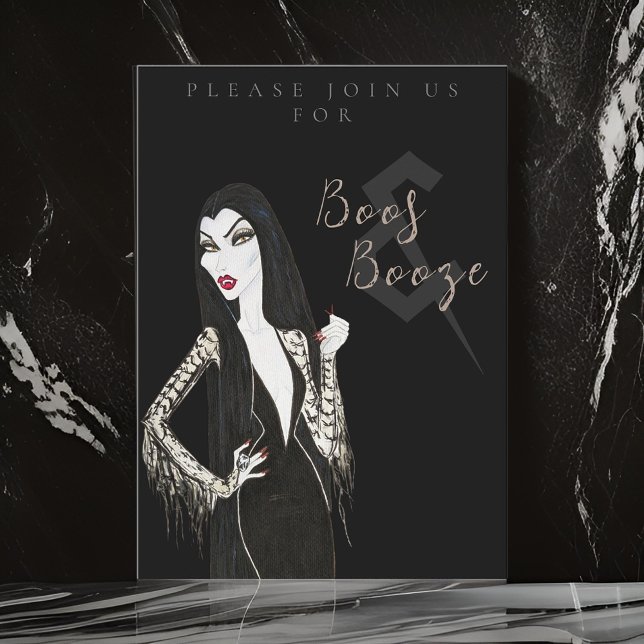 Convite à Festa de Boos e Booze Adultos para o Dia (Criador carregado)
