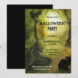 Convite à Festa de Dia das Bruxas de Spooky Fantas