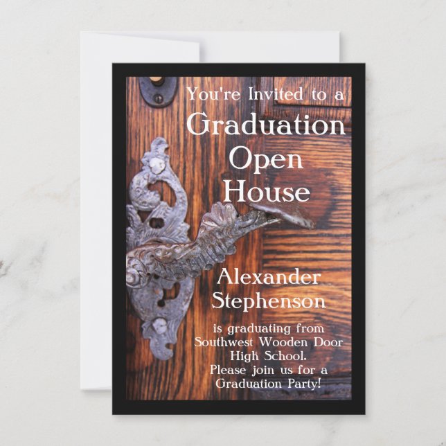 Convite à Festa de formatura da porta russa (Frente)