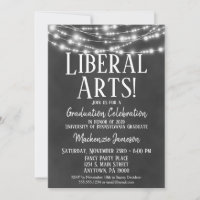 Convite à Festa de formatura de Artes Liberais
