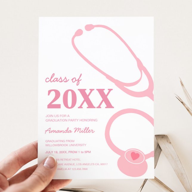 Convite à Festa de formatura de Enfermeiros (Nursing Graduation Party Invitation)