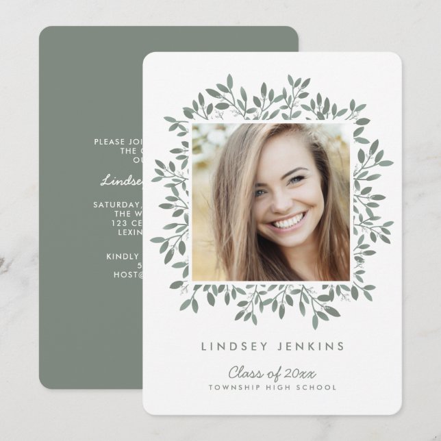 Convite à Festa de formatura de Fotografias de For (Frente/Verso)