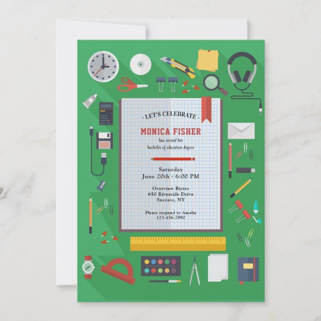 Convite à Festa de formatura de Professores Escola (Frente)