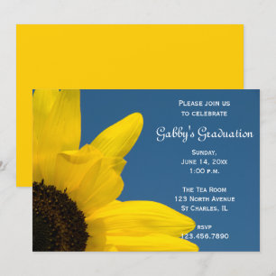 Convite à Festa de formatura de Sunflower e Sky