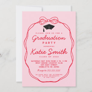 Convite à festa de formatura, Doodles BowGraduatio