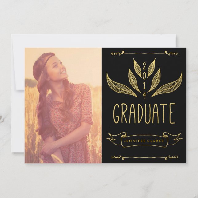 CONVITE À FESTA DE FORMATURA DOURADA 2014 (Frente)