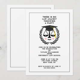 Convite à Festa de formatura na Faculdade de Direi