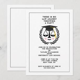 Convite à Festa de formatura na Faculdade de Direi