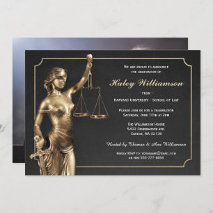 Convite à Festa de formatura na Faculdade de Direi