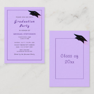 Convite à Festa de formatura Personalizada Roxo