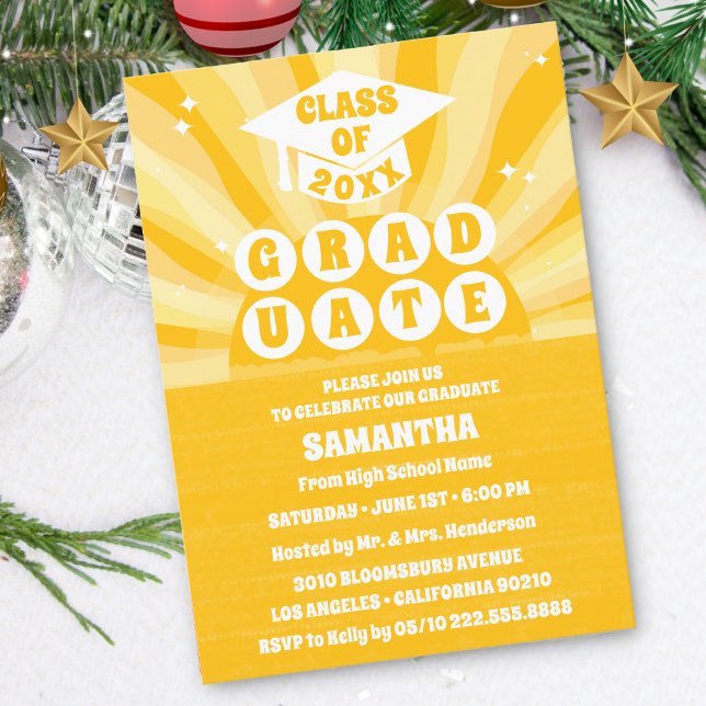 Convite à Festa de formatura Retrosolar (Criador carregado)