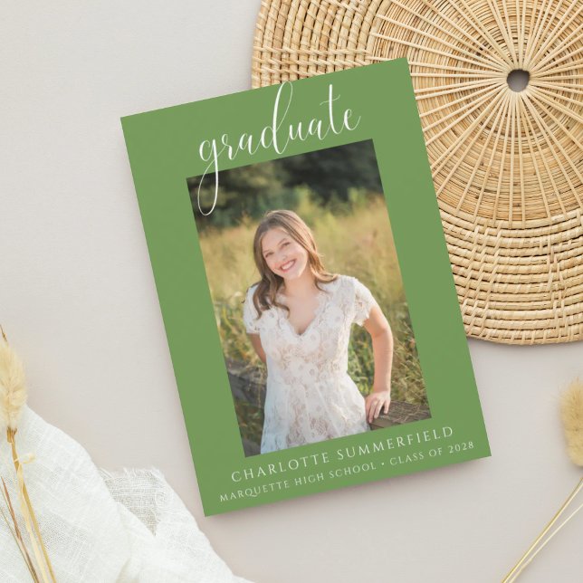 Convite à Festa de formatura Verde (Criador carregado)