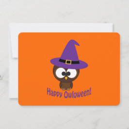 Convite à Festa de Halloween da Bruxa de Owl