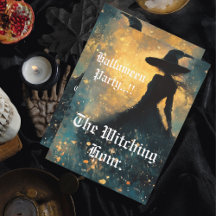 Convite à Festa de Halloween de Testemunha