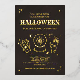 Convite à Festa de Halloween de Witchy