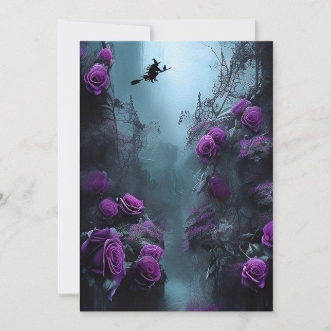 Convite à Festa de Halloween do Jardim Spooky (Frente)