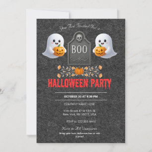 Convite à Festa de Halloween do Office Spooky