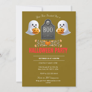 Convite à Festa de Halloween do Office Spooky