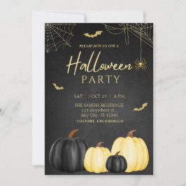Convite à Festa de Halloween para Adultos de Abóbo