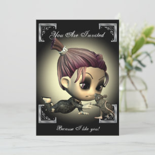 Convite à Festa de Halloween para Amigos Estranho