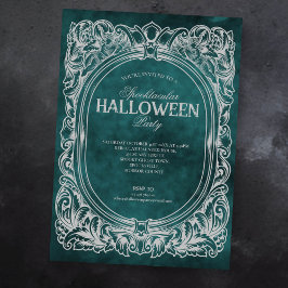 Convite à Festa de Halloween para Cinzas Verdes Gó