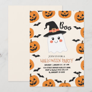 Convite à Festa de Halloween para Crianças Fantasm